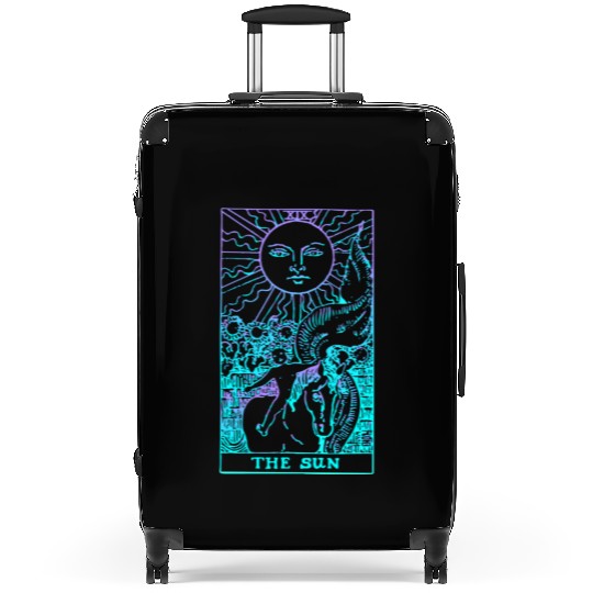 76205 The Sun Tarot Card Rider Waite Witchy Suitcases