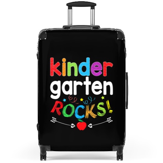 Kindergarten Rocks Back To School Kid Teacher Stud Suitcases