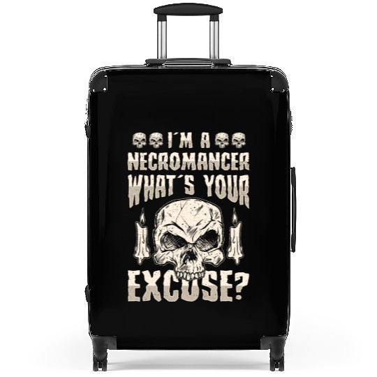 I'm A Necromancer What's Your Excuse Suitcases