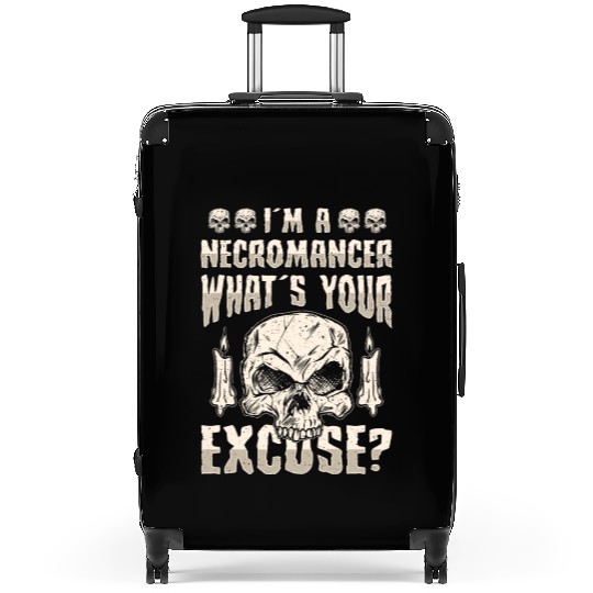 I'm A Necromancer What's Your Excuse Suitcases