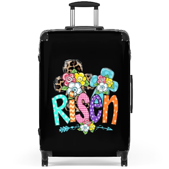 Happy Easter For Christian Mom He Is Risen Leopard Suitcases