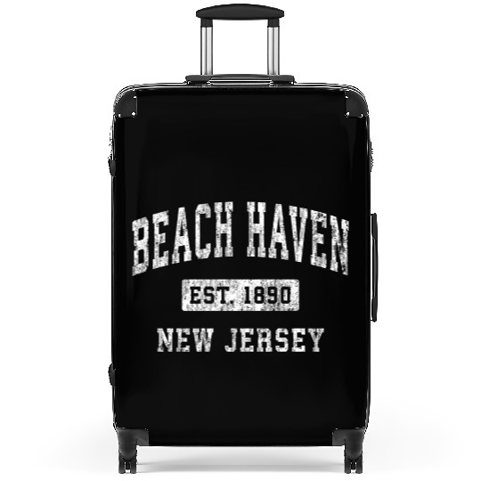 Beach Haven New Jersey Nj Established Sports Suitcases
