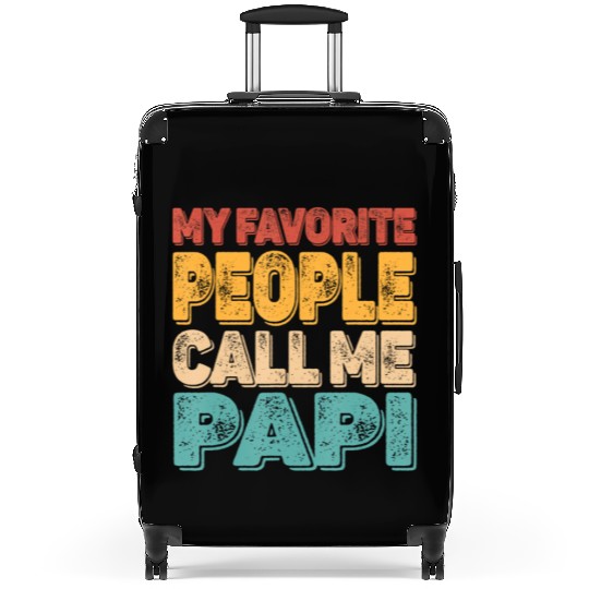 My Favorite People Call Me Papi Vintage Funny Dad Suitcases