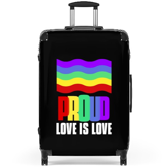 Proud LGBT Suitcases Love is Love Suitcases Gay Pride