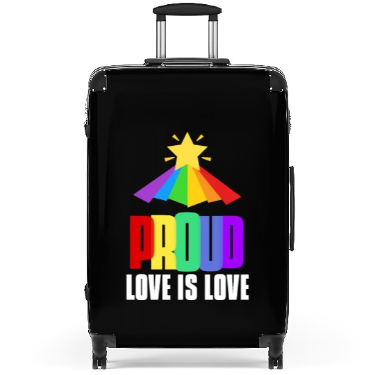 Proud LGBT Suitcases Love is Love Suitcases Equality