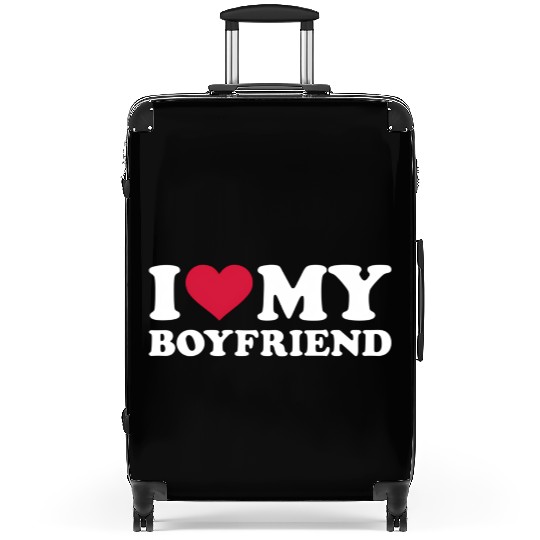 I Love My Boyfriend Suitcases