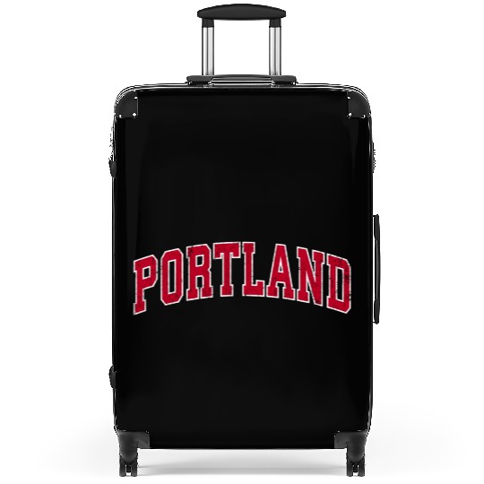 Portland Oregon Or Sports Red Suitcases