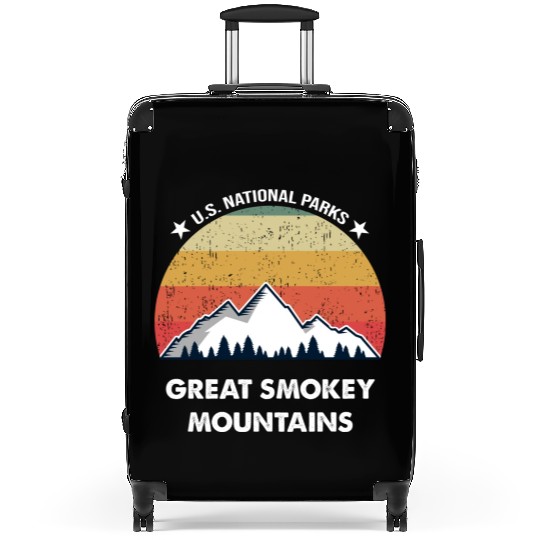 Retro Great Smokey Mountains National Park Suitcases