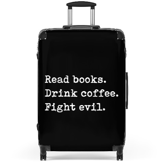 Read Boo Drink Coffee Fight Evil Reading Suitcases