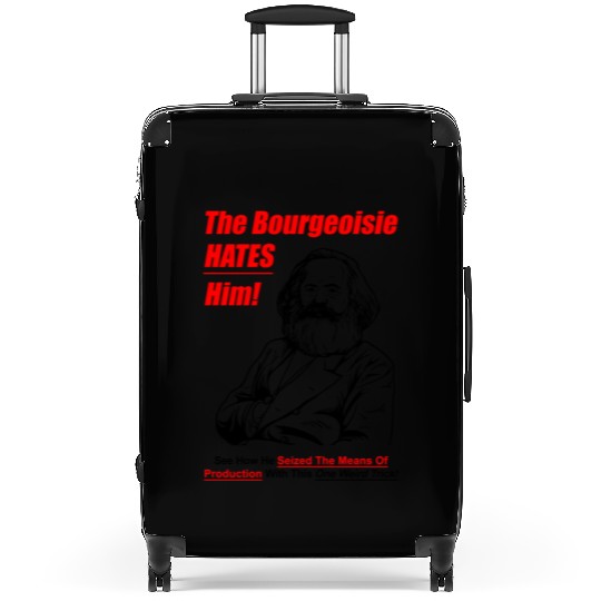 The Bourgeoisie Hates Him Karl Marx Communism Meme Suitcases