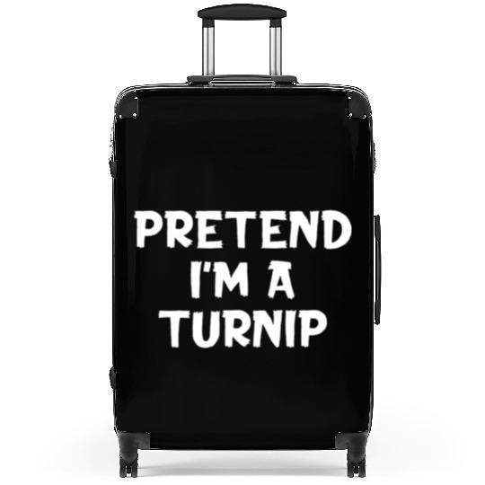 Pretend I'M A Turnip Lazy Halloween Party Suitcases