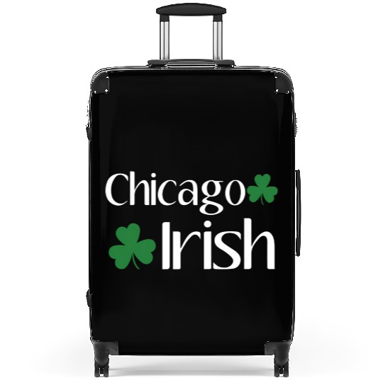 Chicago Irish St Patric Day Shamrock Chicago Suitcases