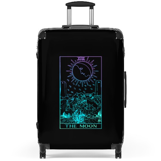 The Moon Tarot Card Rider Waite Witchy Suitcases