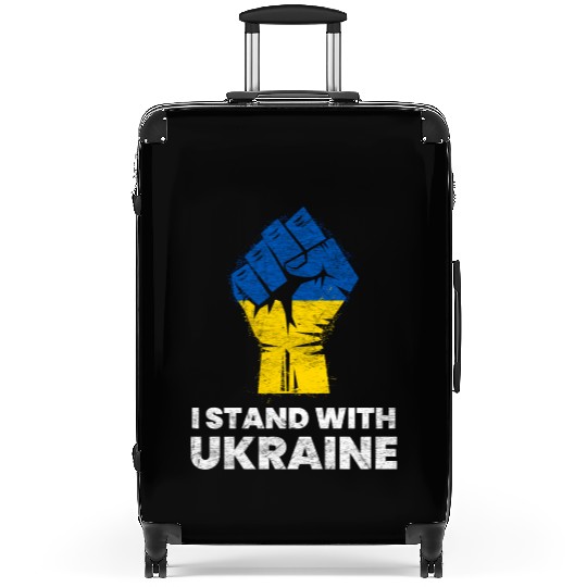 Ukrainian Flag I Stand With Ukraine Flag Suitcases