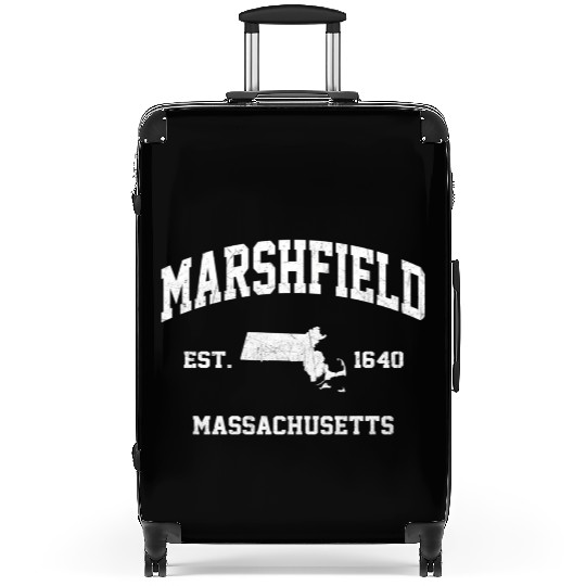 Marshfield Massachusetts Ma State Athletic Style Suitcases