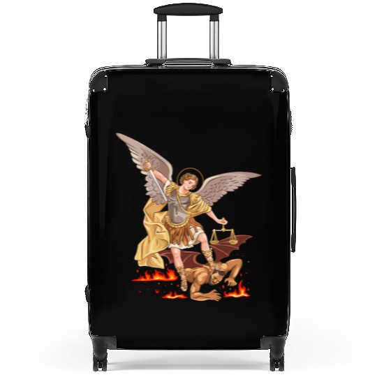 St Michael The Archangel Suitcases