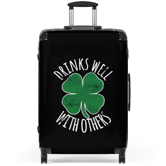 Drin Well With Others St Patrick'S Day Drunk Beer Suitcases