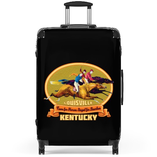 Louisville Kentucky Horse Racing Bourbon Derby Suitcases