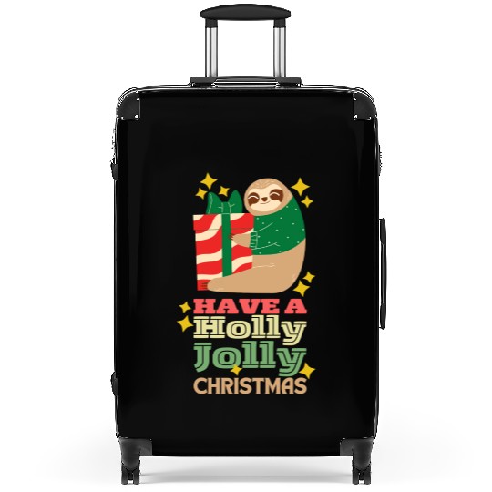 Have A Holly Jolly Christmas Suitcases