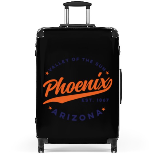 Phoenix Arizonna Valley Of The Sun Color Text Suitcases