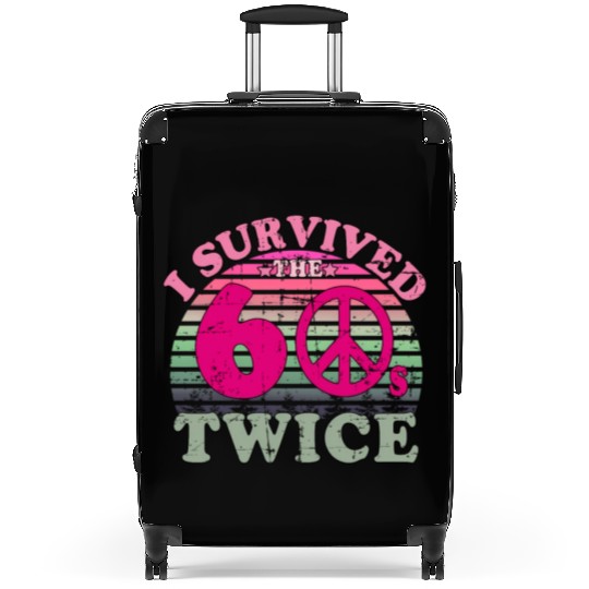 I Survived The Sixties 60S Twice Suitcases