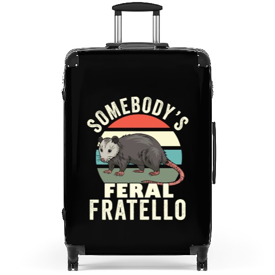 Somebody's Feral Brother Italian Brother Retro Suitcases