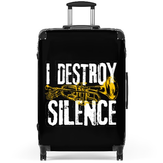 Trumpet Player Marching Band Silence Destroyer Suitcases