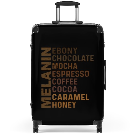 Black Melanin Ebony Chocolate Mocha Espresso Suitcases