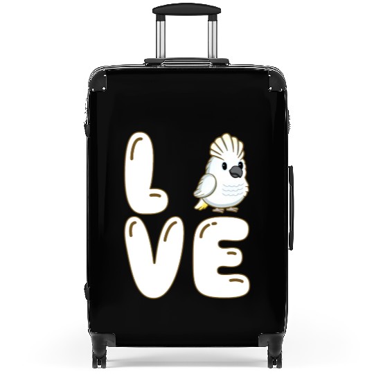 Love Cockatoo Bird Suitcases