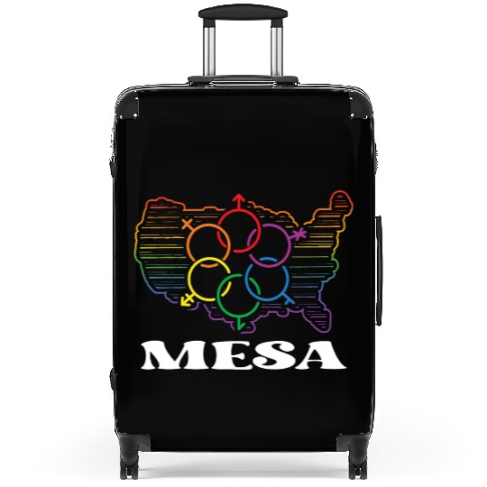 Mesa Pride Month Pride Flag LGBT Community LGBTQ F Suitcases