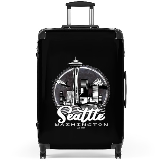 Seattle Pacific Northwest Emerald City Suitcases