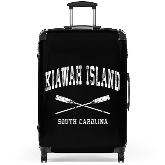 Kiawah Island South Carolina Nautical Crossed Oars Suitcases