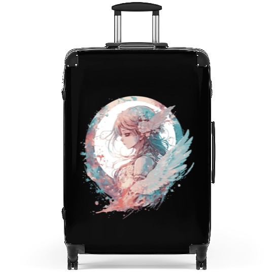 Watercolor Anime Fairy Cute Fairycore Pastel Goth Suitcases