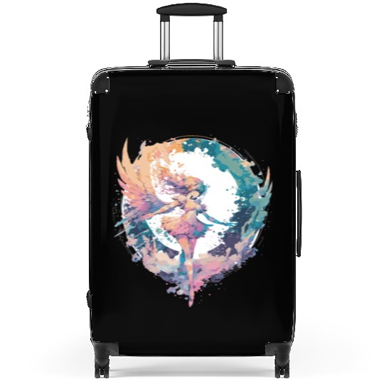 Watercolor Fairy Fairycore Grunge Pastel Goth Aest Suitcases