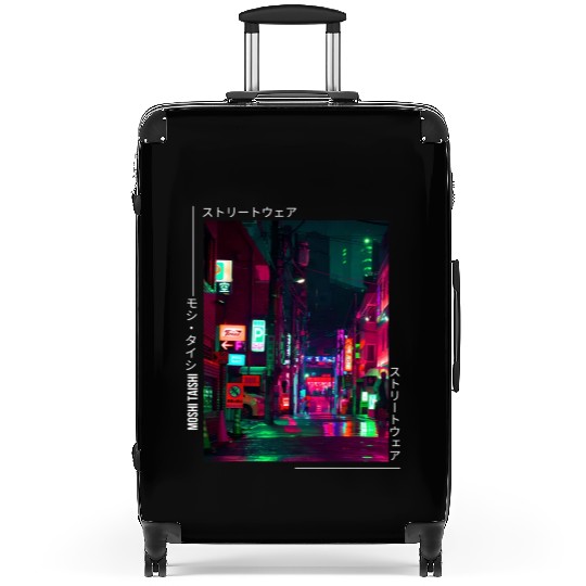 Japanese Cyberpunk Tokyo Streetwear Aesthetic Suitcases