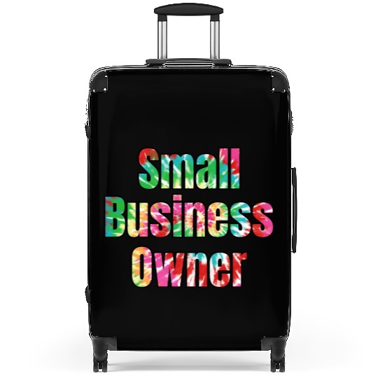 Small Business Owner tie dye Suitcases
