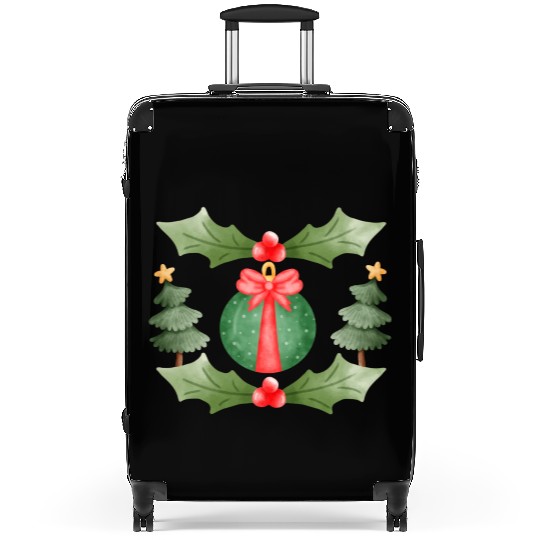 Sweet Merry Christmas Tree Suitcases