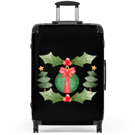 Sweet Merry Christmas Tree Suitcases