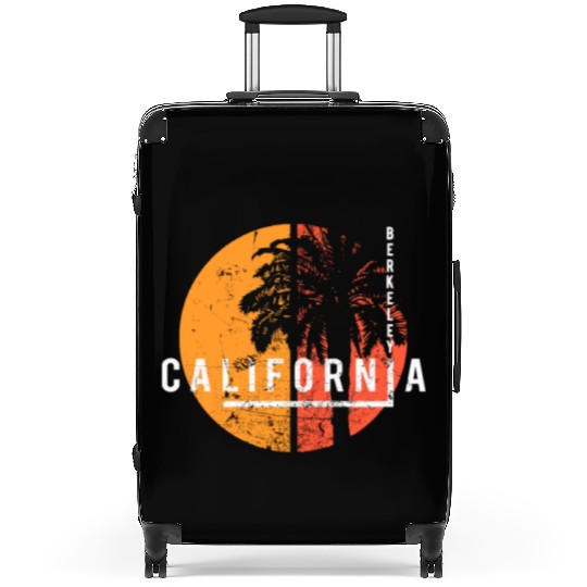 Berkeley California Cool Palm Tree Native Suitcases