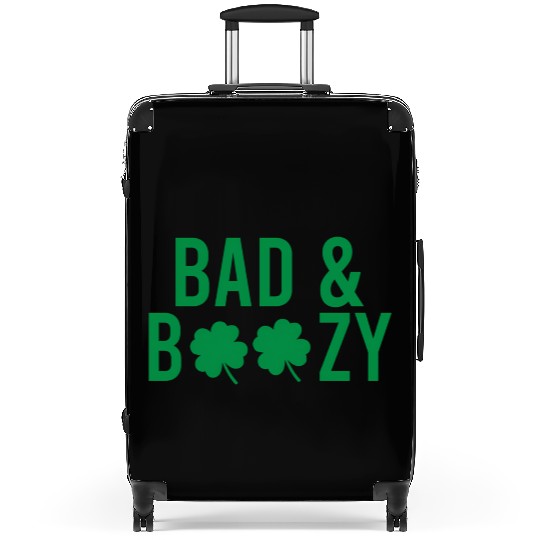 Bad And Boozy Irish St Patrick Day Drinking Suitcases