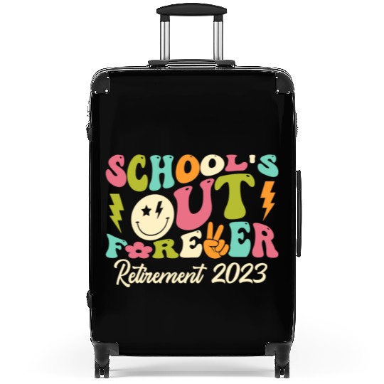 School's Out Forever Retired Teacher Gift Suitcases