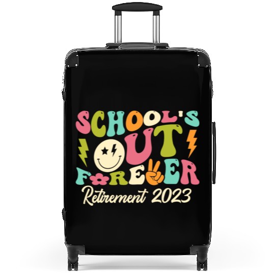School's Out Forever Retired Teacher Gift Suitcases