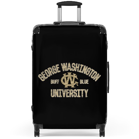 George Washington Colonials Arch Over Team Color Suitcases