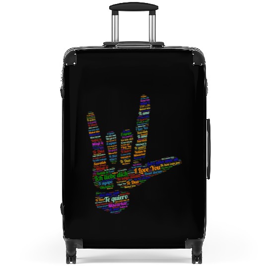 Asl Sign I Love You In 40 Different Languages Asl Suitcases