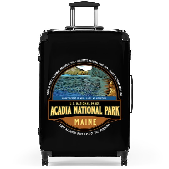 Acadia National Park Maine Vacation Suitcases