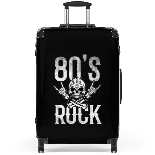 80S Rock And Roll Distressed Music Guitar Band Suitcases