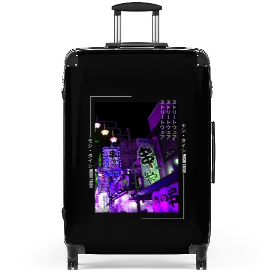Japanese Cyberpunk Tokyo Streetwear Aesthetic Suitcases