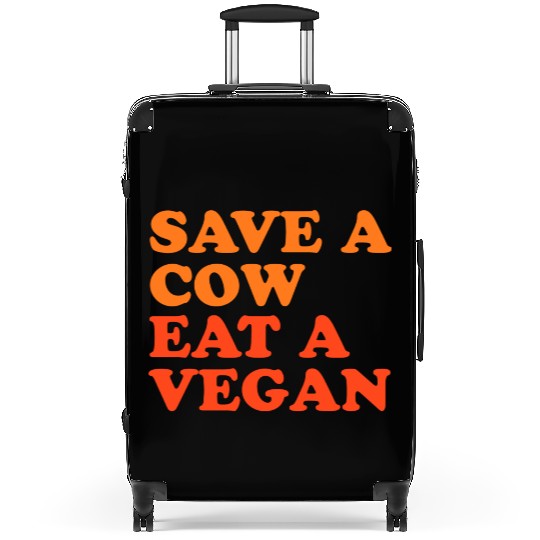 Save A Cow Eat A Vegan Suitcases
