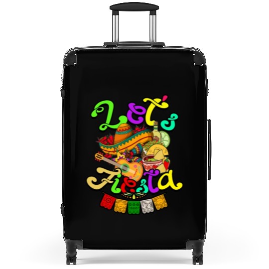 Cinco De Mayo Mexican Guitar Cactus - Mexican Suitcases