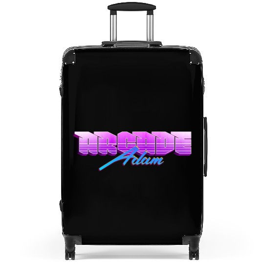 Retro 90s Arcade Adam Logo Suitcases